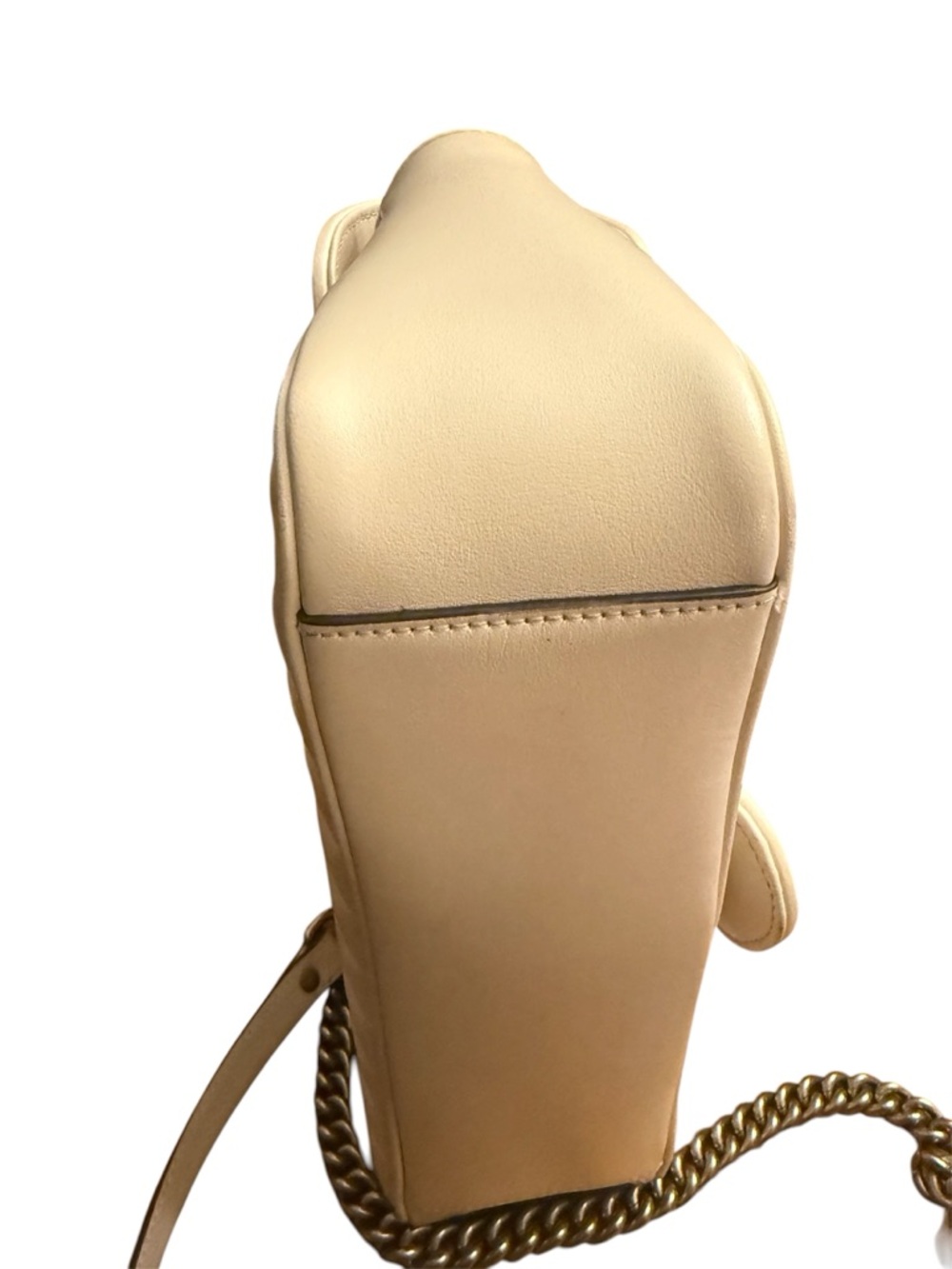 Gucci Beige Quilted GG Aria Chain Crossbody Bag - Picture 4 of 4